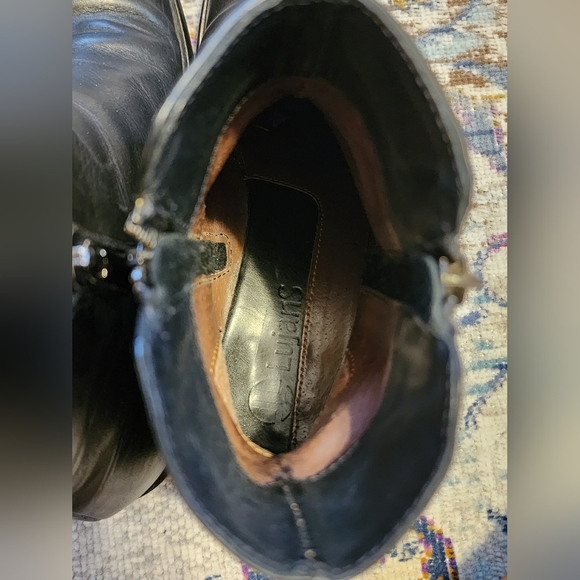 Lujans Black Leather Women's Boots, Size 36/5.5-6 - Picture 6 of 11